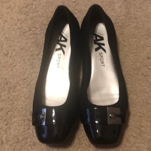 Anne Klein Sport (size 8) Black flats.